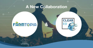 Main visual for the news on collaboration between Farmtopia and CLEAR-EO.